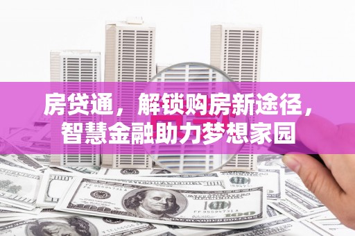 大城房贷通，解锁购房新途径，智慧金融助力梦想家园