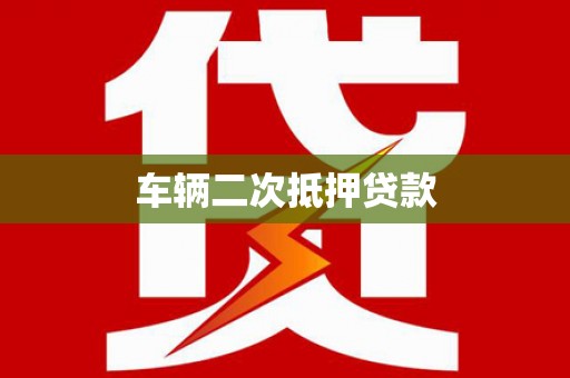 大城车辆二次抵押贷款