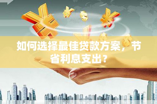 大城如何选择最佳贷款方案，节省利息支出？