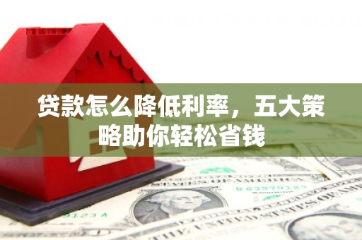 大城贷款怎么降低利率，五大策略助你轻松省钱