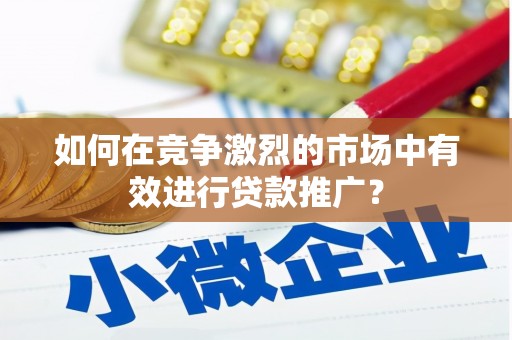 大城如何在竞争激烈的市场中有效进行贷款推广？