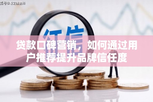大城贷款口碑营销，如何通过用户推荐提升品牌信任度
