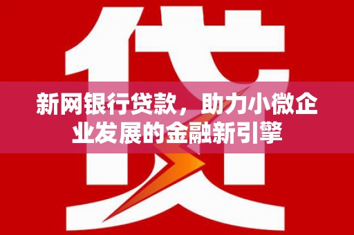 大城新网银行贷款，助力小微企业发展的金融新引擎