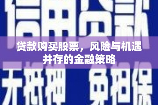 大城贷款购买股票，风险与机遇并存的金融策略