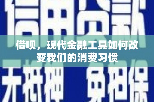 大城借呗，现代金融工具如何改变我们的消费习惯