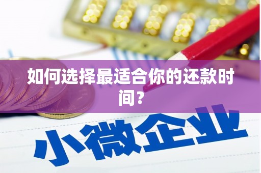 大城如何选择最适合你的还款时间？