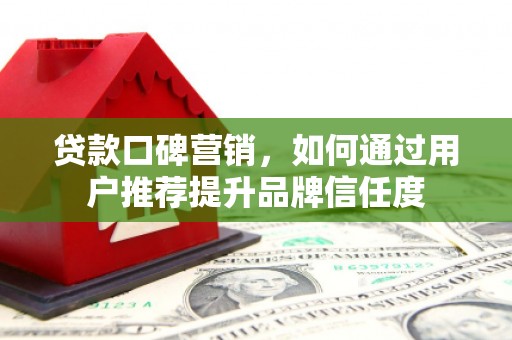 大城贷款口碑营销，如何通过用户推荐提升品牌信任度