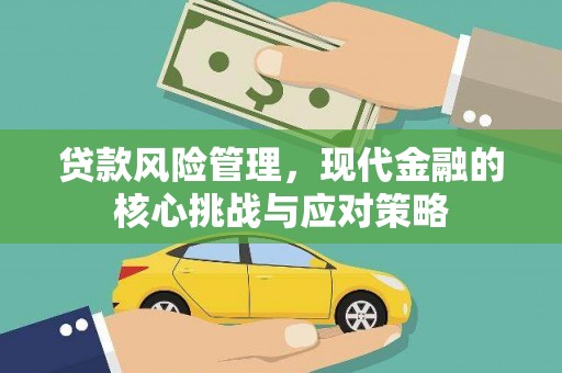 大城贷款风险管理，现代金融的核心挑战与应对策略