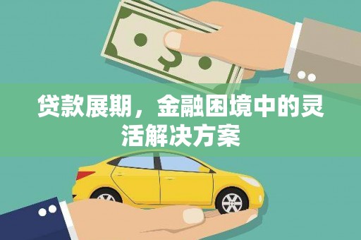 大城贷款展期，金融困境中的灵活解决方案