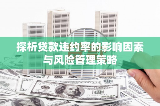 大城探析贷款违约率的影响因素与风险管理策略