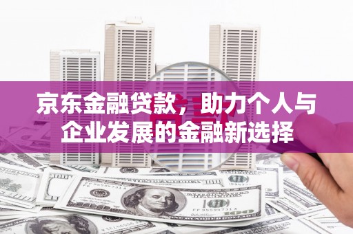 大城京东金融贷款，助力个人与企业发展的金融新选择