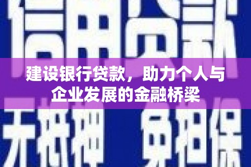 大城建设银行贷款，助力个人与企业发展的金融桥梁