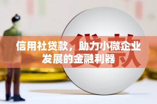 大城信用社贷款，助力小微企业发展的金融利器