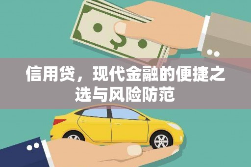 大城信用贷，现代金融的便捷之选与风险防范