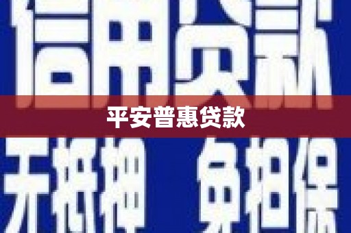 大城平安普惠贷款