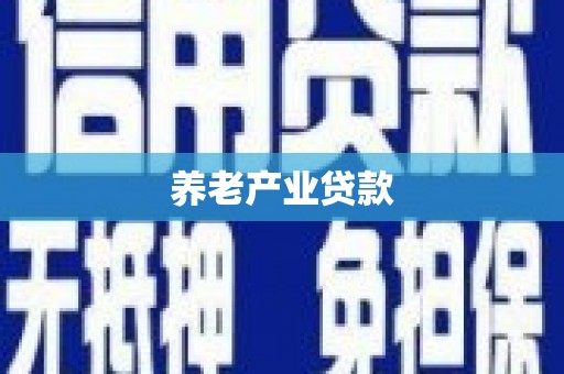 大城养老产业贷款