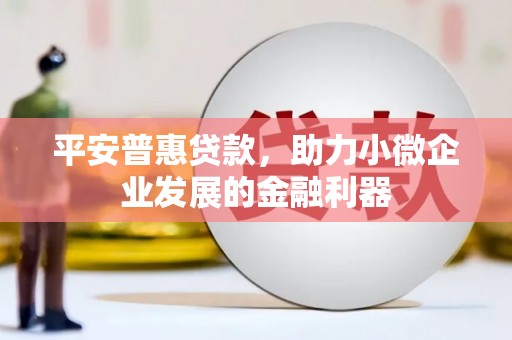 大城平安普惠贷款，助力小微企业发展的金融利器