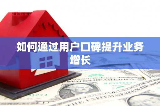 大城如何通过用户口碑提升业务增长