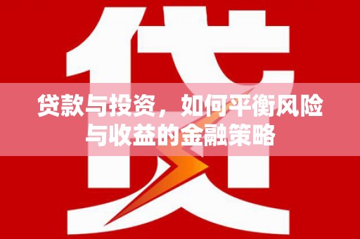 大城贷款与投资，如何平衡风险与收益的金融策略