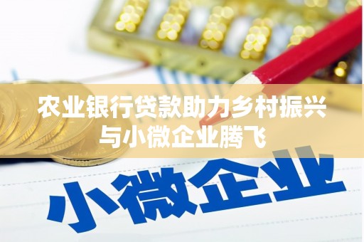 大城农业银行贷款助力乡村振兴与小微企业腾飞