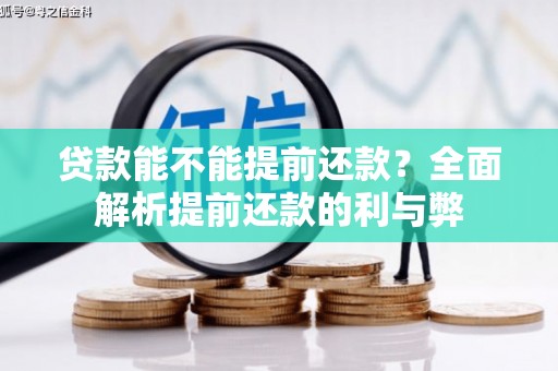 大城贷款能不能提前还款？全面解析提前还款的利与弊