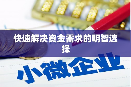 大城快速解决资金需求的明智选择