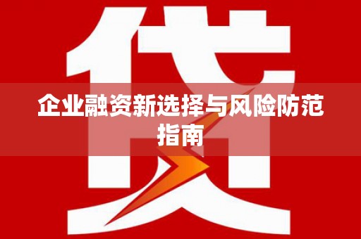 大城企业融资新选择与风险防范指南