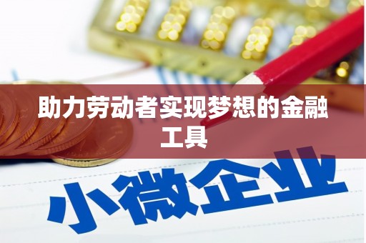 大城助力劳动者实现梦想的金融工具