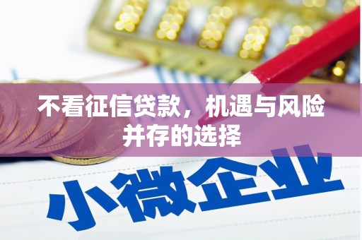 大城不看征信贷款，机遇与风险并存的选择