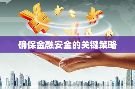 大城确保金融安全的关键策略